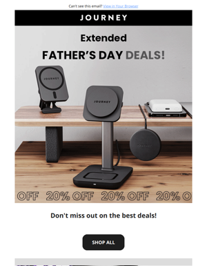 📣 Last Chance For Savings! Extended Father's Day Sale!