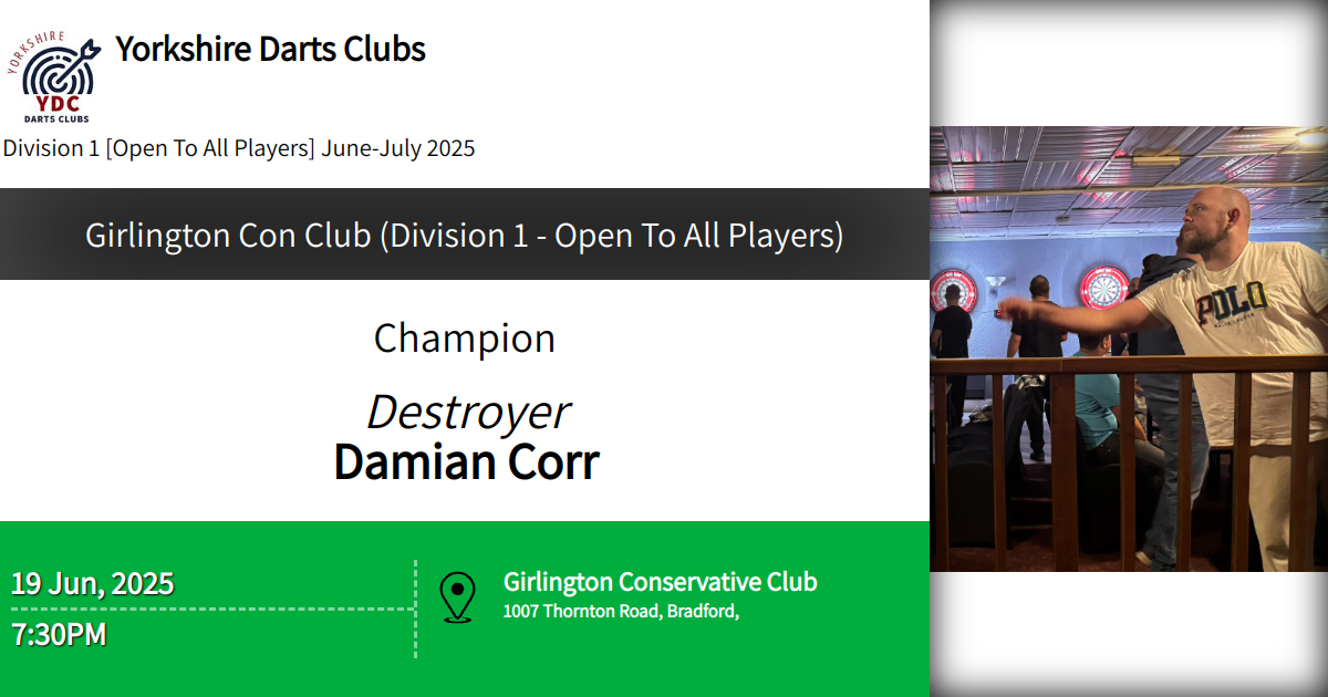 Girlington Con Club Division 1 Open To All Players girlington-con-club-division-1-open-to-all-players