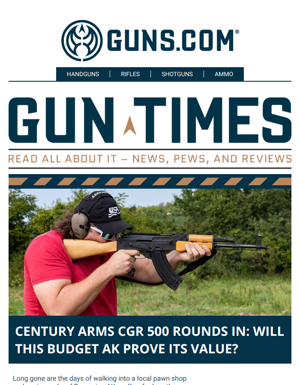 Gun Times - Century Arms CGR 500 Rounds In