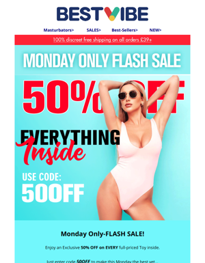 ⚡50% OFF FLASH SALE⚡ ONE DAY ONLY!