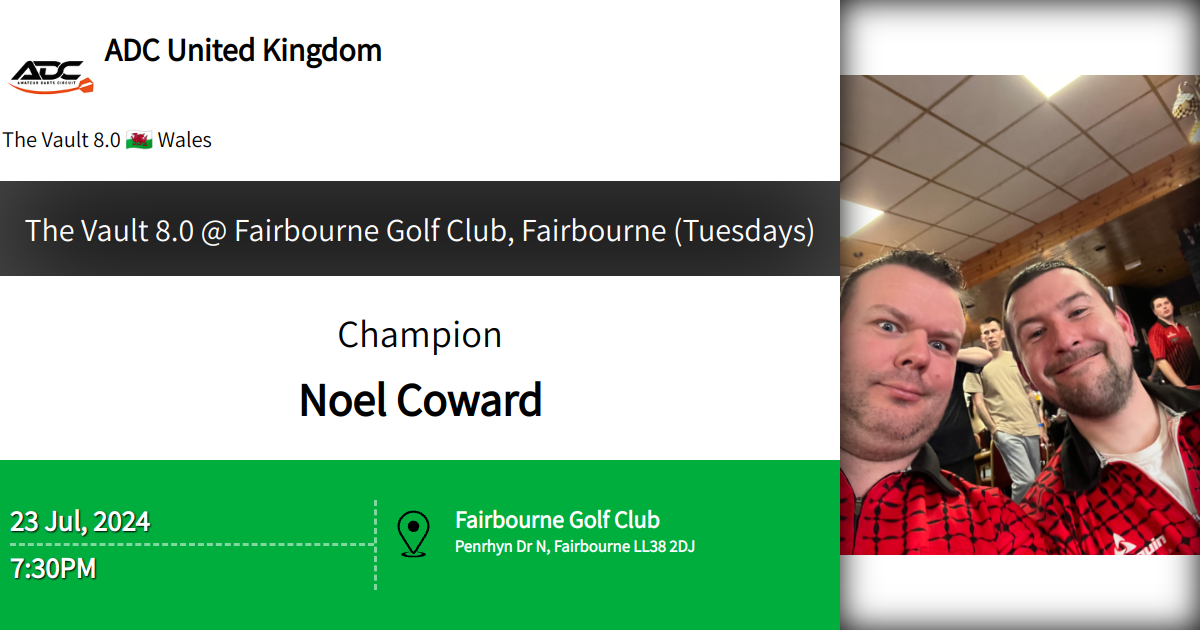 The Vault 8.0 Fairbourne Golf Club, Fairbourne (Tuesdays)