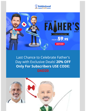 RE: Final Hours: Don't Miss Out 20% OFF On Father's Day!