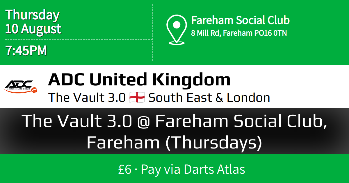 The Vault 3.0 @ Fareham Social Club, Fareham (Thursdays)
