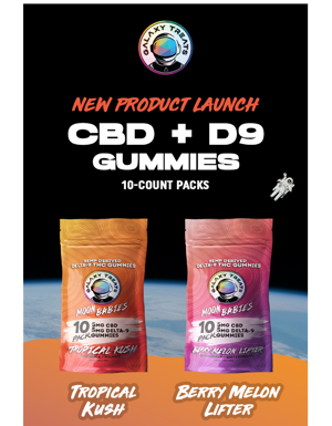 🚨 New Product Launch: 10mg CBD + D9 Gummies [Now Available] 🤯