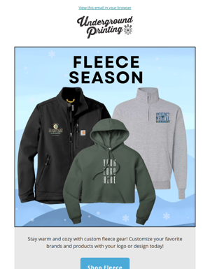 Stay Cozy With Custom Fleece Gear!