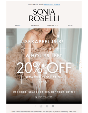 🚨 20% Off Sexapeel! Only 6 Hours Left!