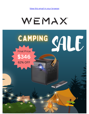 62% OFF WEMAX Dice, Best Camping Projector🎪