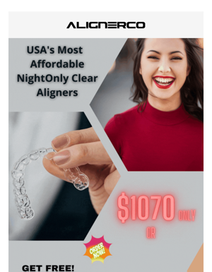 GET FREE!! Aligners Cleaner With NightOnly Clear Aligners