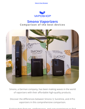 Which Smono Vape Is Right For You? 💨