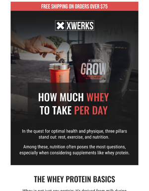 How Much Whey To Take Per Day