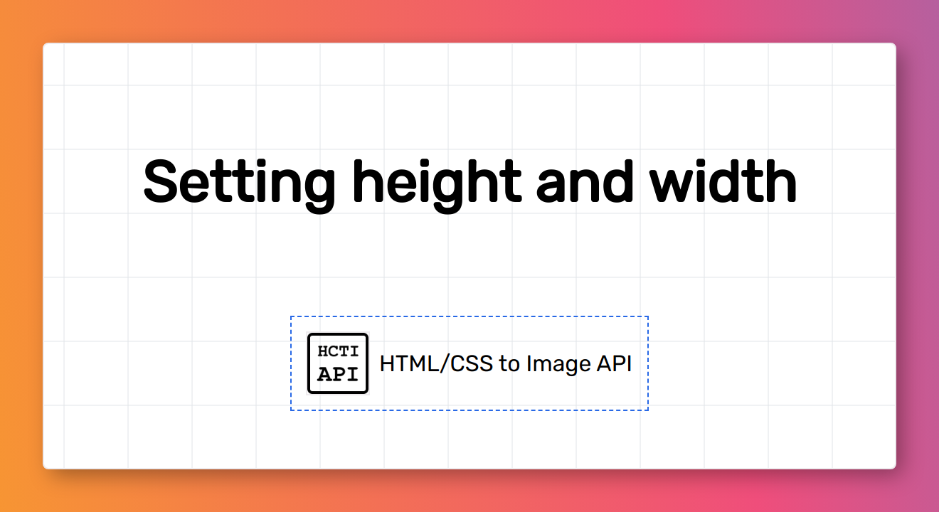 Setting height and width - HTML/CSS to Image